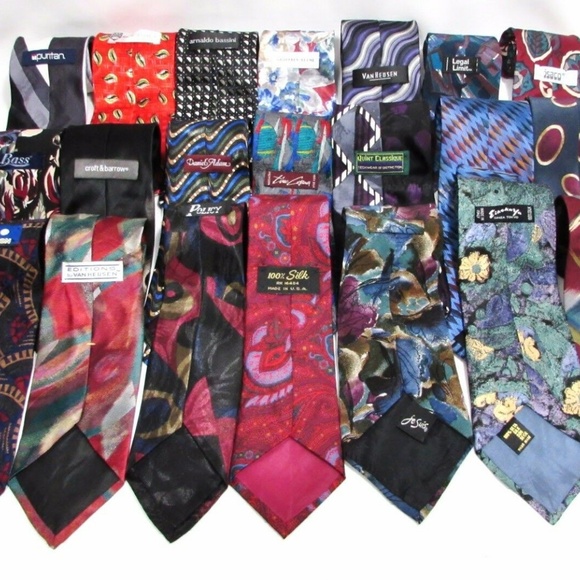 NEW Lot of 6 Men's Name Brand 100% Silk LONG Ties - Picture 4 of 7